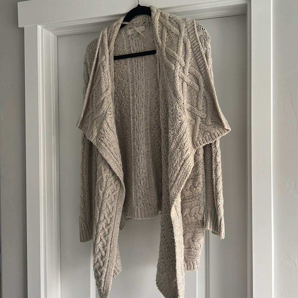 Soft open front cardigan